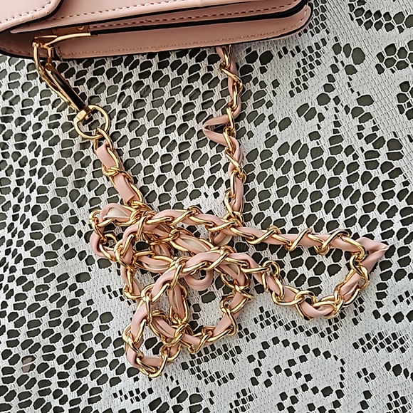 Studded Pink Crossbody Purse NWOT - Picture 3 of 9